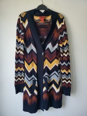 Missoni for Target Chevron Cardigan - Navy, Mustard, Rust, Gray